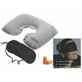 Travel Pillow with Eye Mask and Earplugs